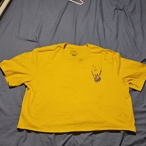 The Drive Yellow Graphic Crop T-Shirt